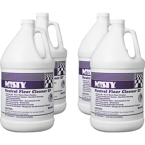 Amrep,Inc. Optimax Neutral Floor Cleaner, 4/CT, Lemon Scent, GN