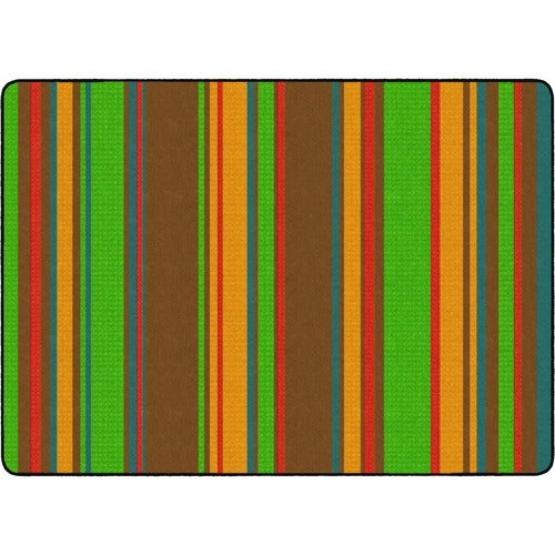 Flagship Carpets, Inc. Rug, Stripes, Rectangle, 6'x8'4", Earthtone-FCIFE40832A
