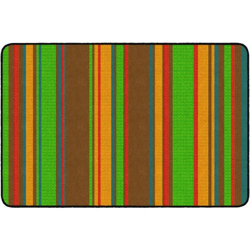 Flagship Carpets, Inc. Rug, Stripes, Rectangle, 4'x6', Earthtone-FCIFE40822A