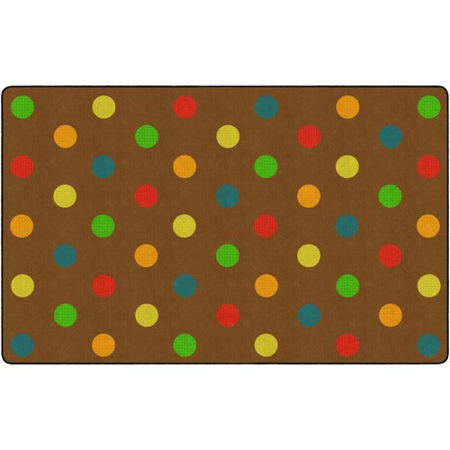 Flagship Carpets, Inc. Rug, Dots, Rectangle, 6'x8'4", Muted-FCIFE41044A