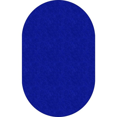 Flagship Carpets, Inc. Rug,Oval,SolidColor,StainResistant,7'6"x12',Royal Blue-FCITS45RB