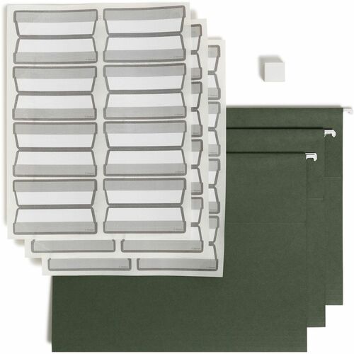 Smead Hanging File Folders, w/ProTab Labels, 20/BX,GN