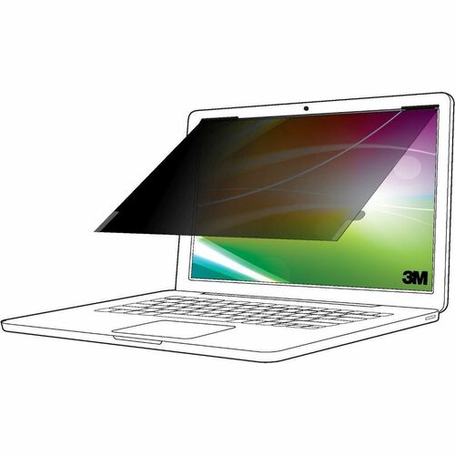 3M Filter,Privacy,Bright Screen,16:9,f/15.6" Laptop w/Bezel,BK
