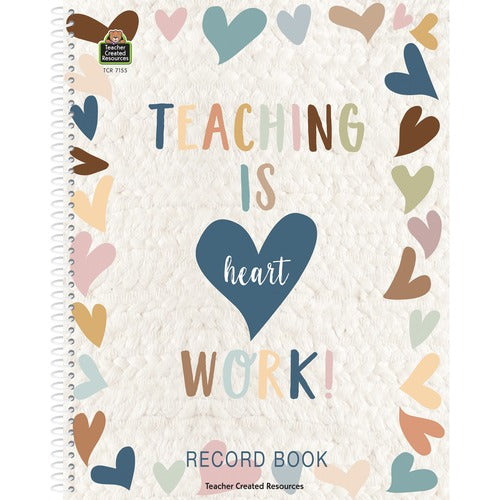 Teacher Created Resources Record Book, 64 Pages, 10 Weeks Per 2 Pages, Multi