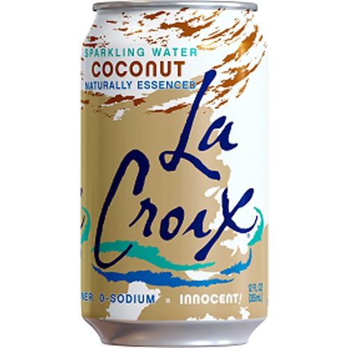 La Croix Sparkling Water, Coconut, 12 fl. oz, 12/PK, 2/CT, Multi