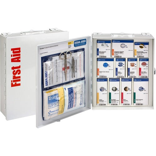 First Aid Only, Inc First Aid Cabinet, 2021 ANSI A, Metal, 25 People, WE-FAO90578021
