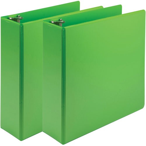 Samsill Binder, Presentation, 11"x8-1/2", 3" Cap, 2/PK, Lime