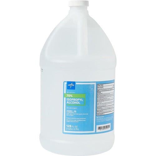 Medline Rubbing Alcohol, Isopropyl, 70%, 1 Gallon, Clear
