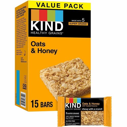 Kind LLC dba Kind Snacks Healthy Grains Bar,Oats/Honey w/ Toasted Coconut,15/BX,Multi