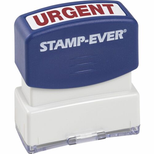 Trodat USA Stamp, Pre-Inked, "URGENT", 9/16"x1-11/16" Imp, Red