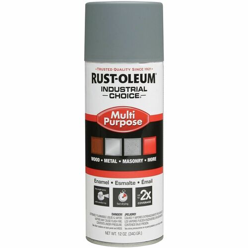Rust-Oleum Spray Paint,Gloss,Oil-Based,Indoor/Outdoor,12 oz,GrayPrimer