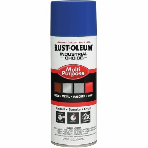 Rust-Oleum Spray Paint,Gloss,Oil-Based,Indoor/Outdoor,12 oz,Safety Blue
