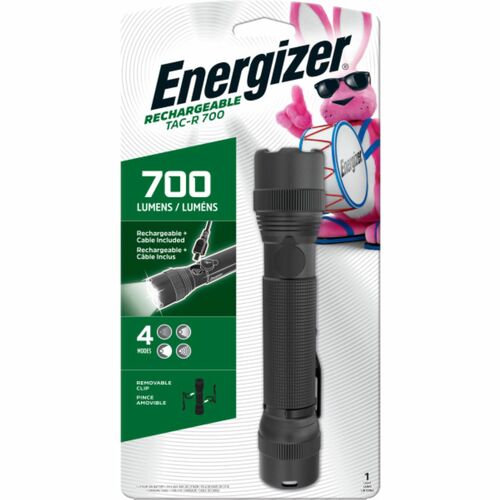 Eveready Battery Co Inc Flashlight,Rechargeable,Aluminum,LED,700 Lumens,Black-EVEENPMTRL8HD