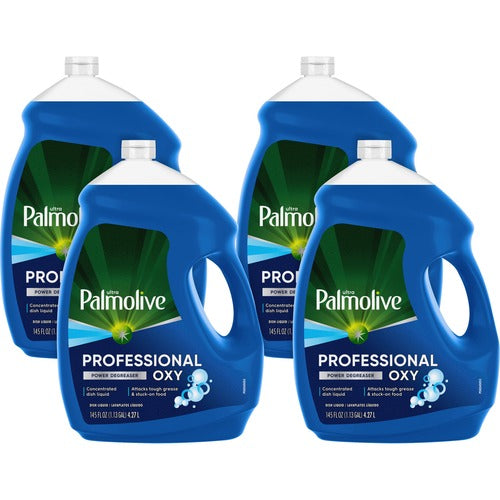 Colgate-Palmolive Company Dish Detergent,Liquid,Manual,Power Degreaser,145oz,4/CT,Blue