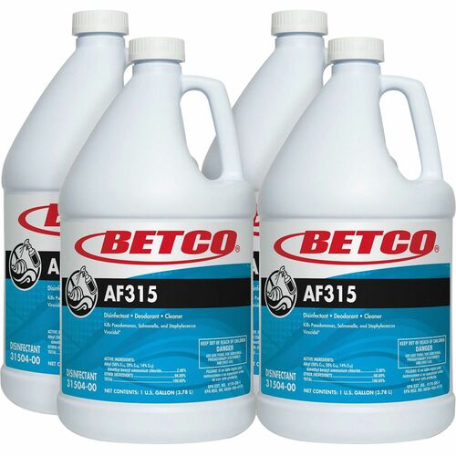 Betco Corporation Disinfectant/Detergent/Deodorant,Conc,1 Gal,4/CT,Turquoise