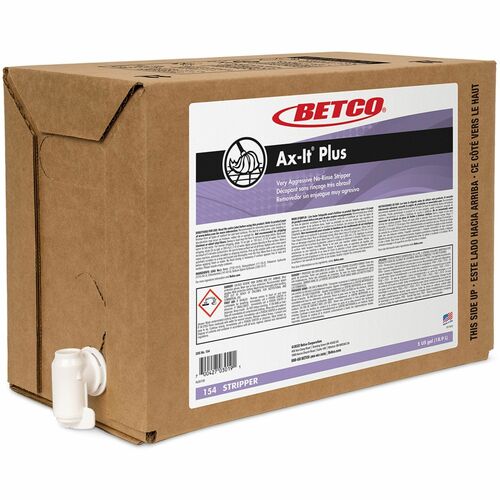 Betco Corporation Floor Stripper, Low-Foaming, No Rinse, 5 Gal Bag in Box, CL