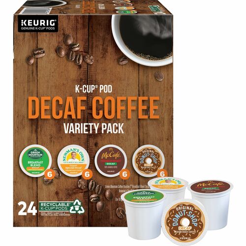 Green Mountain Coffee,Decaf Variety,Medium/Light Roast,K-Cup,24/BX-GMT9977