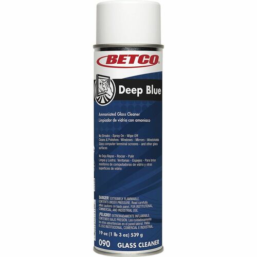 Betco Corporation Cleaner,Foam,Ammonia,f/Glass/Multipurpose,19oz,CL