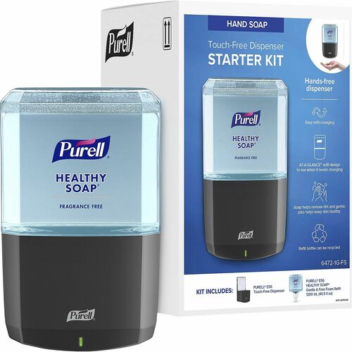 Gojo Hand Soap Kit,w/Refill/Dispenser,Touch-Free,1200ml,GPHT-GOJ64721GFS