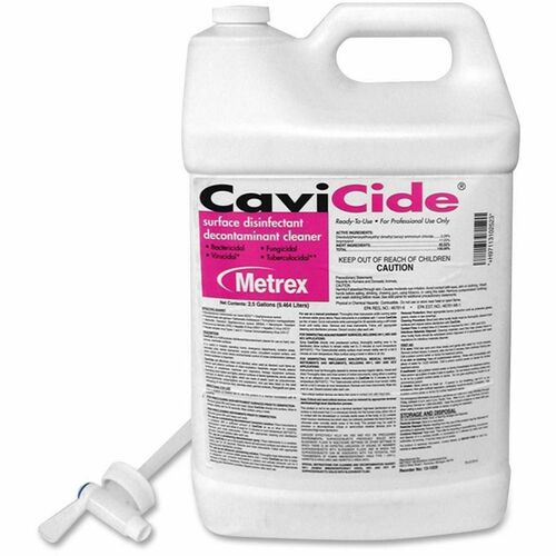 Metrex Disinfectant/Cleaner, CaviCide, w/Spigot, 2-1/2 Gal, 2/CT,WE