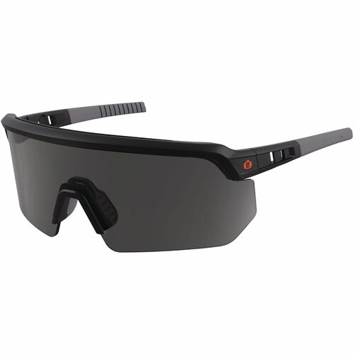 Ergodyne Safety Glasses,Blade Style,Smoke Lens/BK Frame-EGO55005
