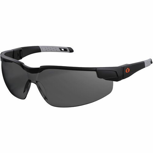 Ergodyne Safety Glasses,Impact Protection,Smoke Lens,Black Frame-EGO50062