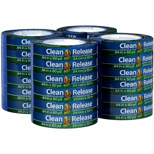 Duck Brand Painter's Tape, Multi-Surface, UV-Safe, 0.94"x60yd, 24/PK,BE-DUC284371