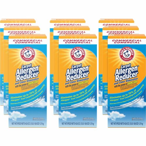 Church & Dwight Co., Inc. Deodorizer Powder,w/Baking Soda,Commercial,42.6oz,9/CT,WE