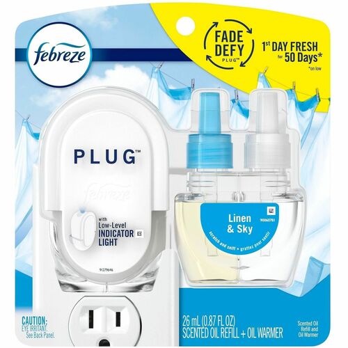 Procter & Gamble Commercial Scented Oil Refill,Linen & Sky,Fade-DefyPLUG,0.87oz,Blue