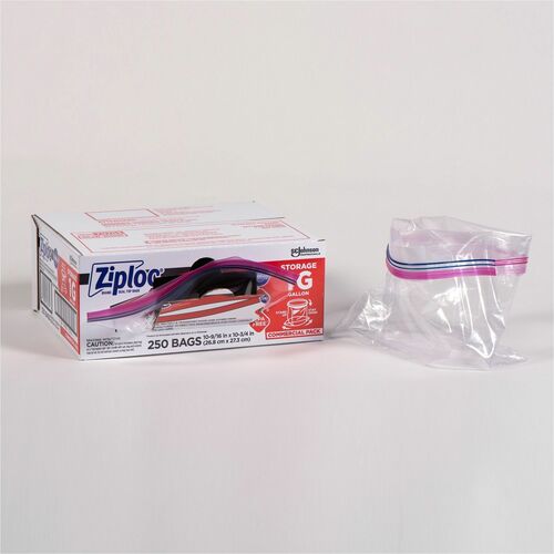 S.C. JOHNSON & SON, INC Storage Bags, 1 Gallon, 1.75 mil, 10-1/2"x11", 250/CT,Clear