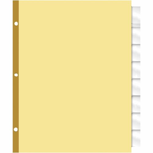 SKILCRAFT Dividers,Insertable,3HP,8/ST,Letter-size,Buff/CL