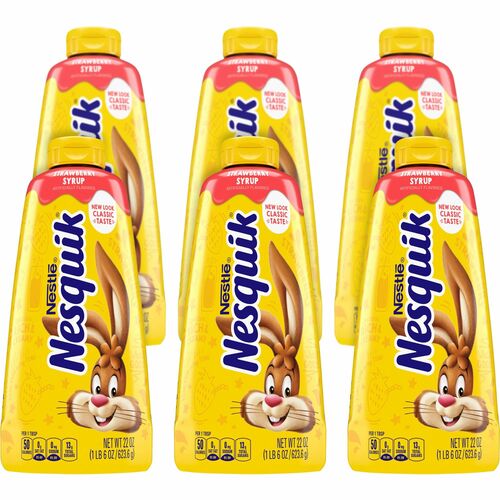 Nestle USA Syrup,Strawberry,22 oz,6/CT,RD