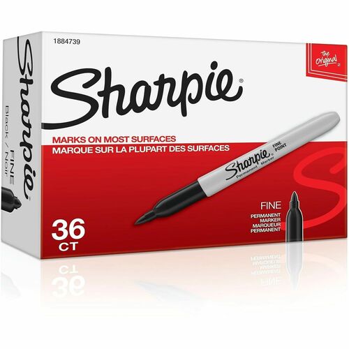Newell Brands Sharpie Permanent Marker, Fine Point, 36/PK, Black
