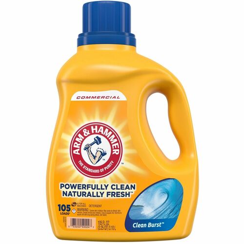 Church & Dwight Co., Inc. Laundry Detergent, Liquid, Clean Burst Scent, 105oz