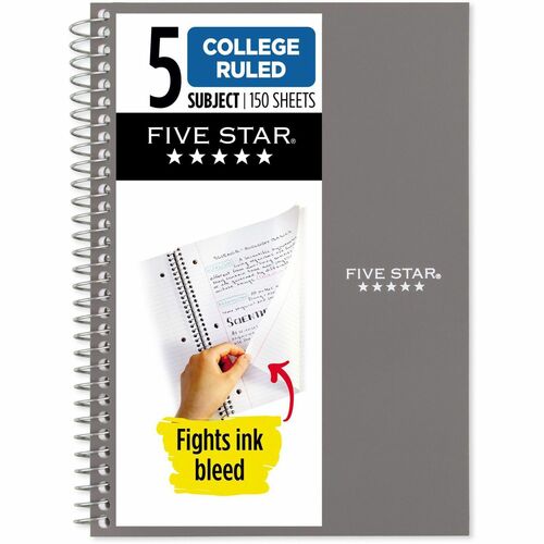 Mead Notebook,5-Subject,College,150 Shts,6"x9-1/2",AST