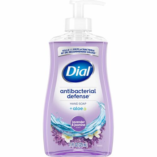 Dial Corporation Hand Soap,Antibacterial,Liquid,Lavender,11oz,Purple
