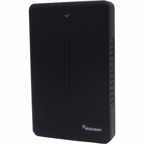 SKILCRAFT Hard Drive, External, Portable, USB 3.0/2.0, 2TB, Black