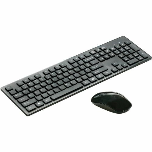 SKILCRAFT Keyboard/Mouse Combo, Wireless, f/PC, 30' Range, BK