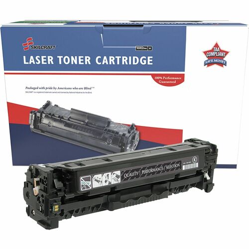 SKILCRAFT RMF Toner Cartridge, f/CE410X/305X, 4000 Page Yield, BK