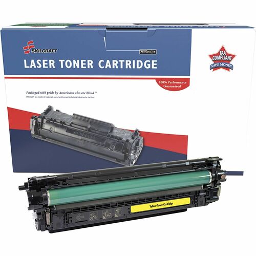 SKILCRAFT Toner Cartridge, Remanuf HP 655A, 10500 Yield, YW
