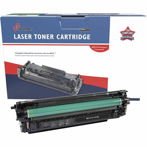 SKILCRAFT Toner Cartridge, Remanuf HP 655A, 12500 Yield, BK