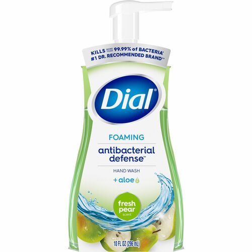 Dial Corporation Handwash, Foaming, Fresh Pear, 10oz Pump Bottle, 8/CT