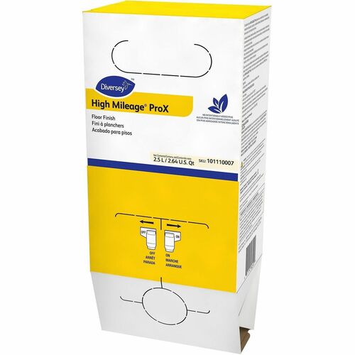 Diversey Care Floor Finish,High Mileage,RTU,Envirobox,2.5Liter,White-DVO101110007