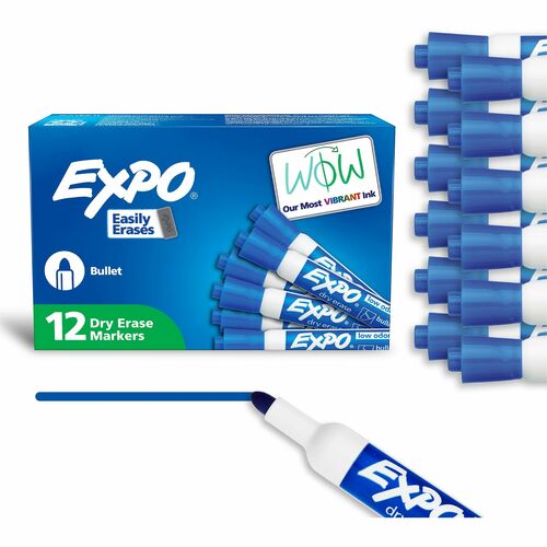 Newell Brands Dry-erase Marker, Bullet Point, Blue