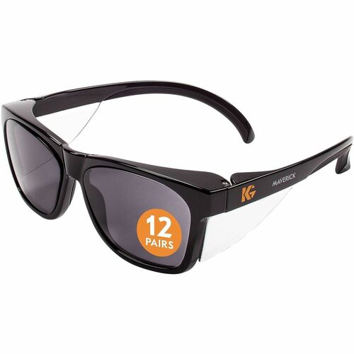 Ansell Healthcare Products Glasses,Safety,UV Protection,Anti-Fog,Black Frame/Smoke