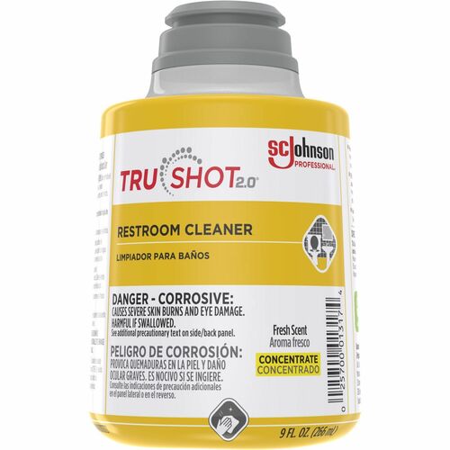 S.C. JOHNSON & SON, INC Cleaner,f/Restrooms,TruShot 2.0,Conc,9oz,4/CT,Clear