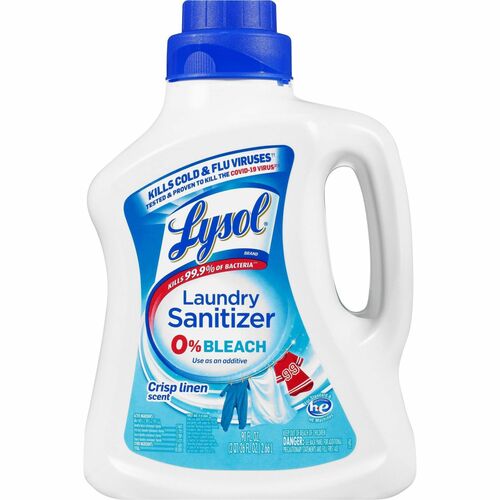 Reckitt Benckiser Laundry Sanitizer, Crisp Linen, 90oz, 4/CT, Blue