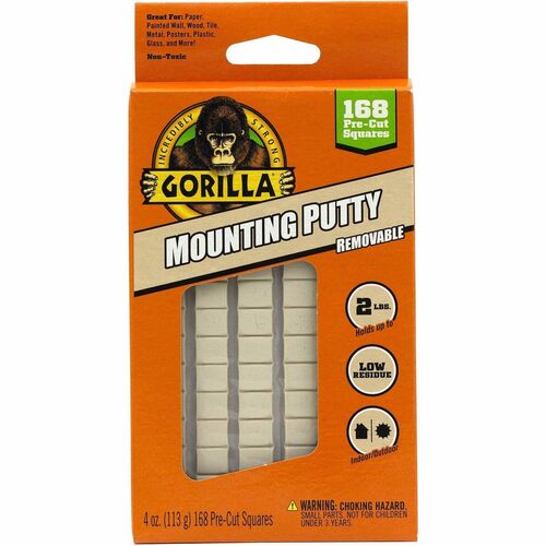 The Gorilla Glue Company Putty,f/Mounting,Indoor/Outdoor,Non-Toxic,2lbCap,168/PK,BN-GOR109100