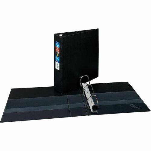 Avery Binder, DuraHinge, 4 Pockets,2" Capacity, 8-1/2"x11", Black