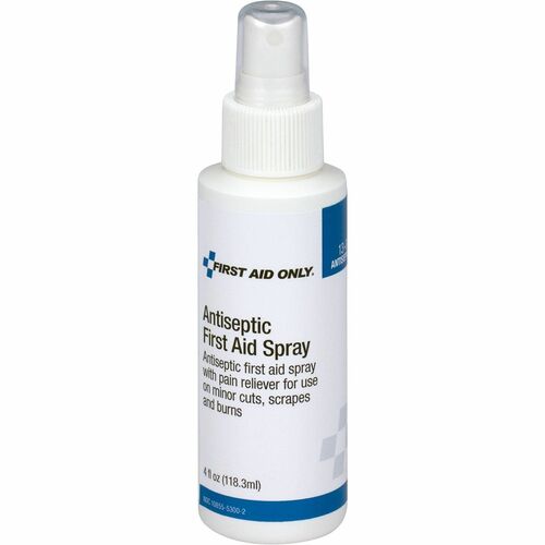 First Aid Only, Inc Anticeptic Spray,Refill/PumpBottle,f/FirstAidKit,4oz,White-FAO13080